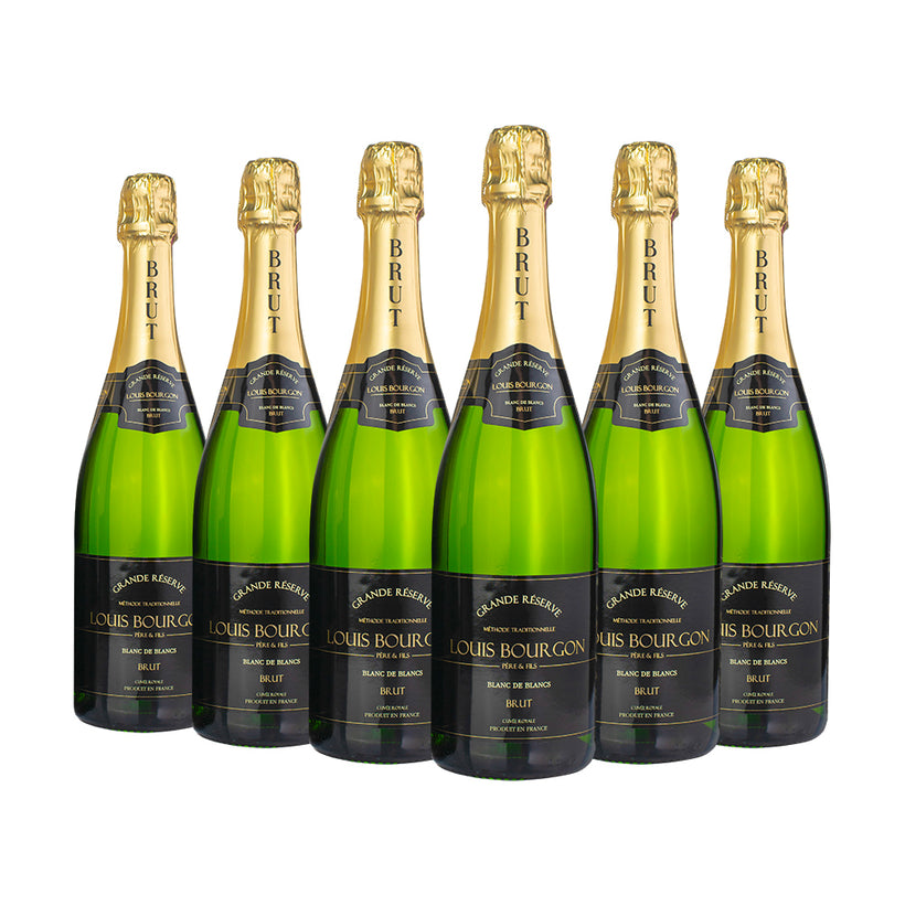 Pack 6 Botellas Louis Bourgon Grande Réserve Blanc de Blancs Brut 0,75L