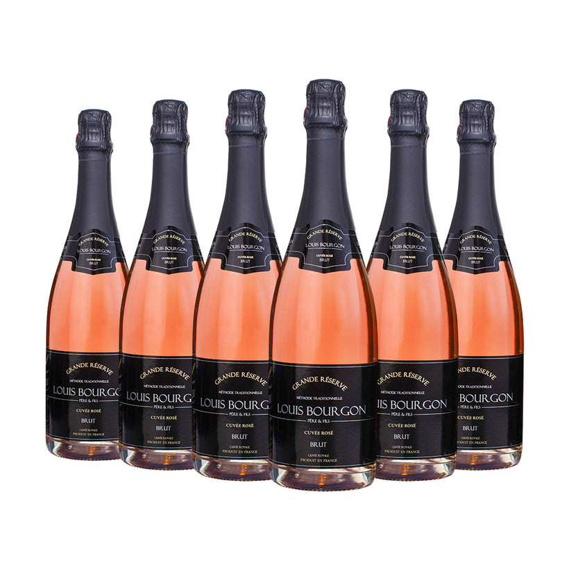 Pack 6 Botellas Louis Bourgon Grande Réserve Brut Cuvée Rosé 0,75L